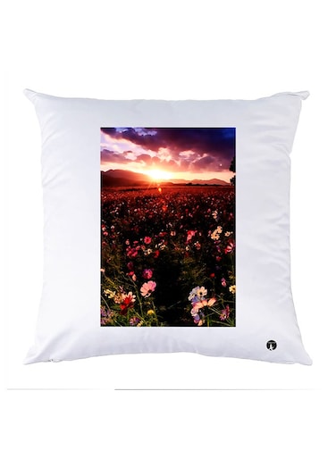 Printed Pillow Case polyester White 30x30cm