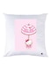 Hello Kitty Printed Throw Pillow White/Pink 30x30cm