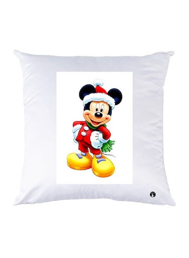 Printed Pillow Polyester White