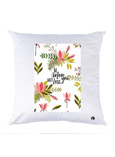 Printed Pillow polyester White 30x30cm