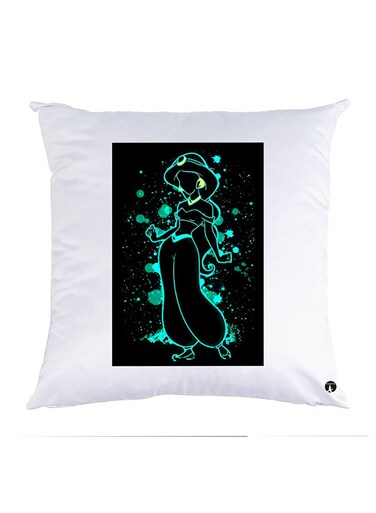 Printed Pillow Case polyester White 30x30cm