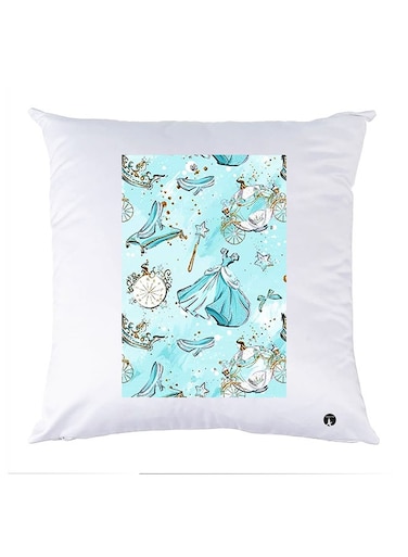 Printed Pillow Case polyester White 30x30cm