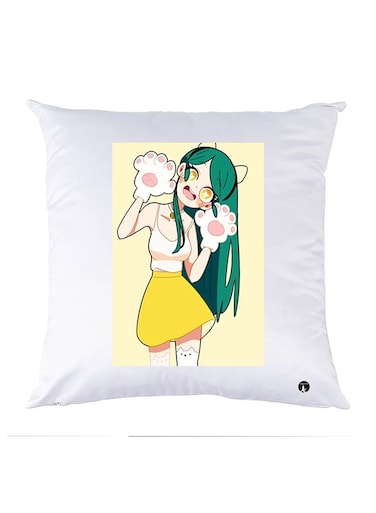 Printed Pillow polyester White 30x30cm