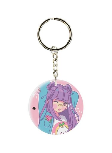 Girl Printed Keychain
