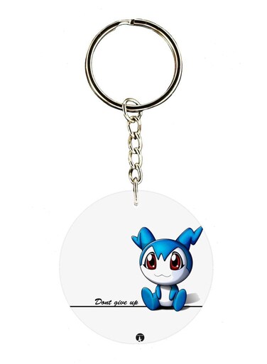 Anime Digimon Double Side Printed Keychain