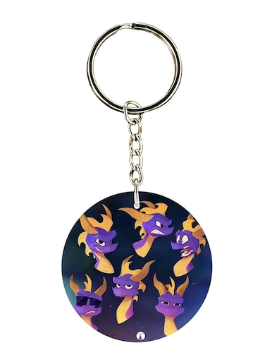 Spyro Printed Keychain