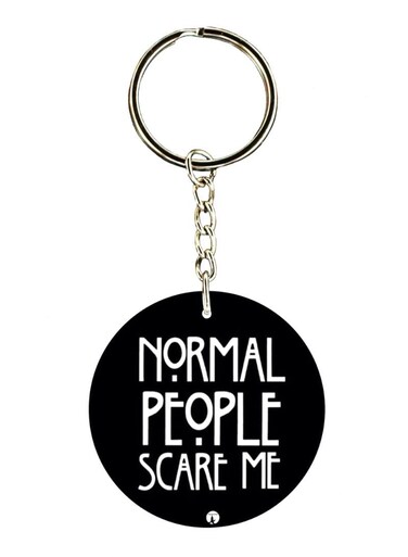 English Phrases Printed Keychain