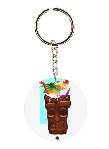 Double Sided Crash Printed Keychain