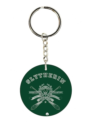 Double Sided Harry Potter Slytherin Printed Keychain
