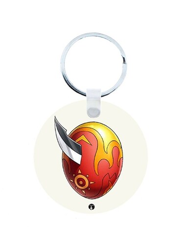 Digimon Anime Wooden Keychain
