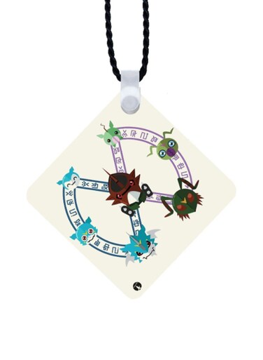 Digimon Printed Car Mirror Pendant