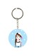 Double Sided Girl Printed Keychain
