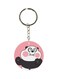 Double Sided Panda Printed Keychain