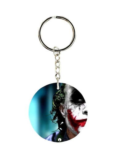 Joker Printed Plastic Keychain