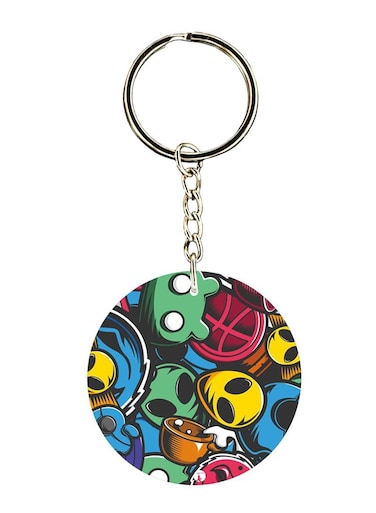 Random Things Printed Keychain