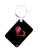 Anime Digimon Printed Keychain Black/Red