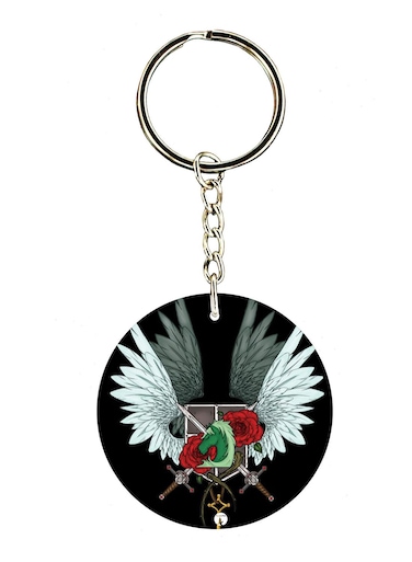The Anime Attack On Titan Double Side Printed Keychain