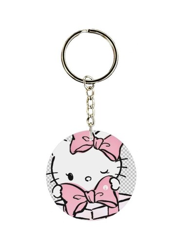 Kitty Cartoon Themed Keychain