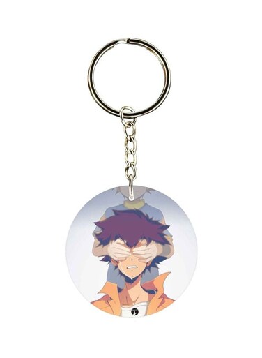 Anime Digimon Printed Plastic Keychain