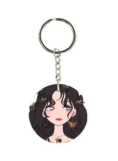 Girl Printed Keychain