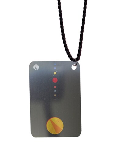Space Printed Car Mirror Pendant