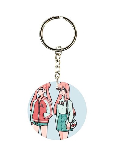 Cartoon Character Printed Keychain