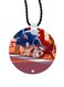 Sonic Printed Car Mirror Pendant