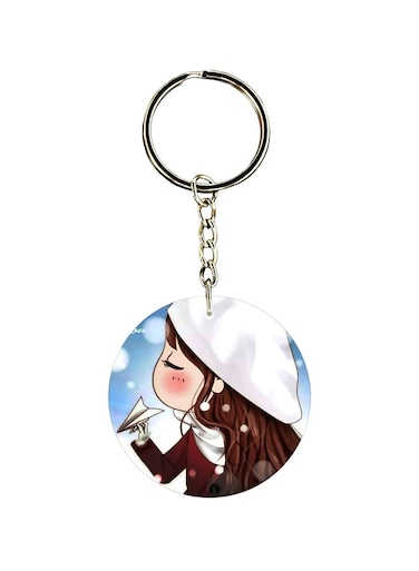 Girl Printed Keychain