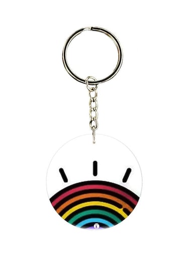 Cartoon Themed Single Sided Keychain