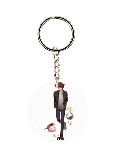 Anime Digimon Printed Plastic Keychain
