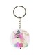 Double Sided Unicorn Printed Keychain