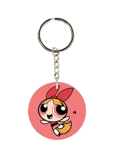 Cartoon Printed Dual Sided Keychain