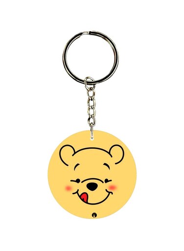 Double Sided Bear Printed Keychain