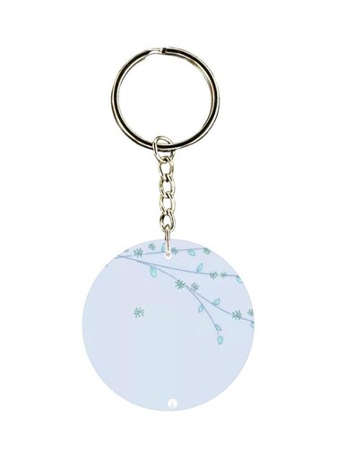 Leaves On Branch Themed Keychain