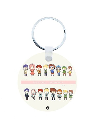 Digimon Anime Wooden Keychain