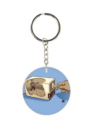 Printed Single Sided Keychain
