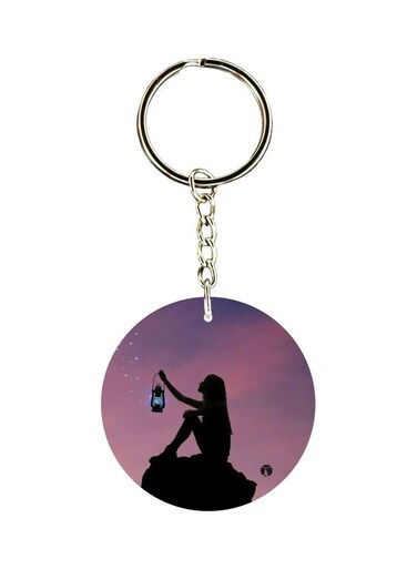 Girl Printed Keychain