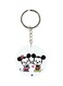 Mickey And Minnie Printed Double Sided Keychain