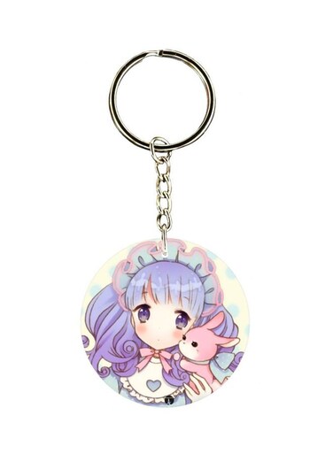 Cartoon Printed Keychain