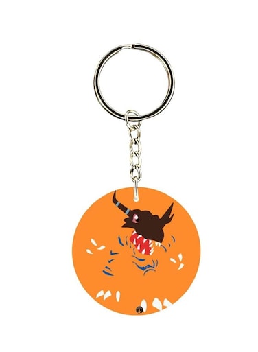 Anime Digimon Double Side Printed Keychain