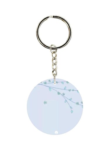 Leaves On Branch Themed Keychain