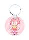 Sonic Printed Keychain Pink/Yellow/White