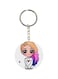 Double Sided Girl Printed Keychain