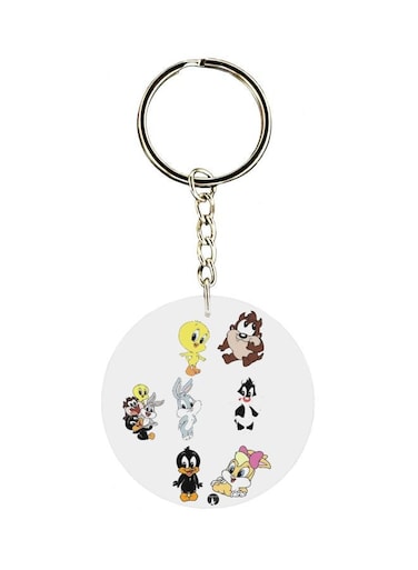 Double Sided Cartoon Printed Keychain
