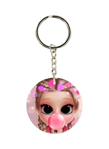 Cartoon Printed Keychain