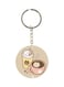 Coffee Cup Printed Keychain