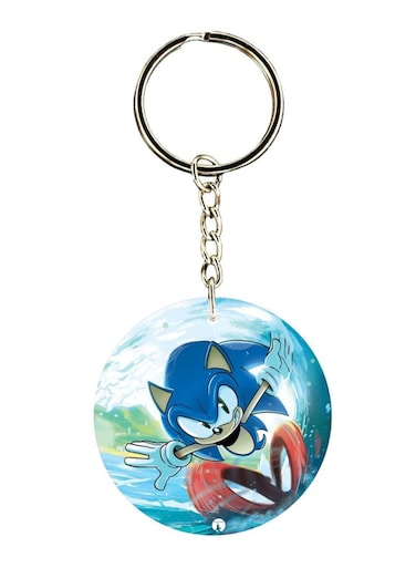 Double Sided Sonic Printed Keychain