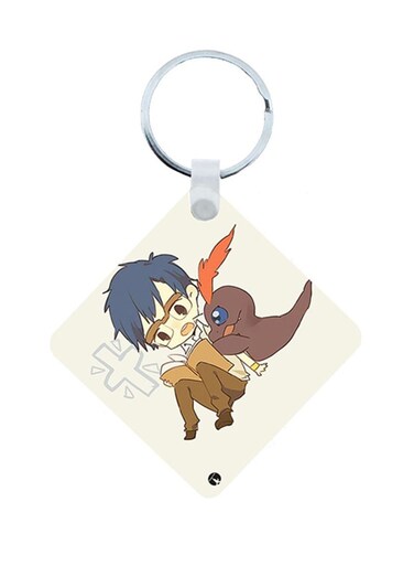 Digimon Anime Wooden Keychain