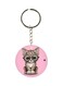 Double Sided Cat Printed Keychain