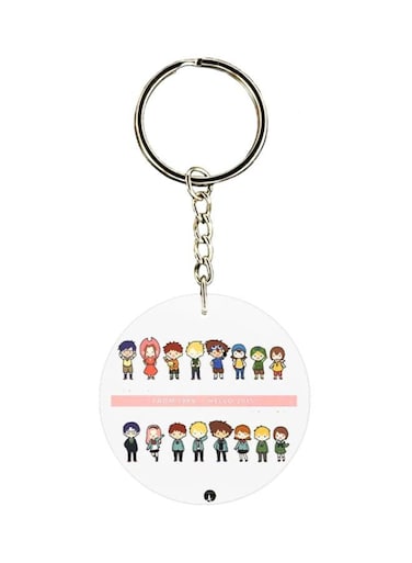 Anime Digimon Printed Plastic Keychain